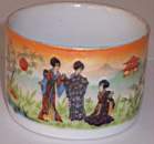 409 Zsolnai Porcelán japán mintás teás csésze régi 2db 